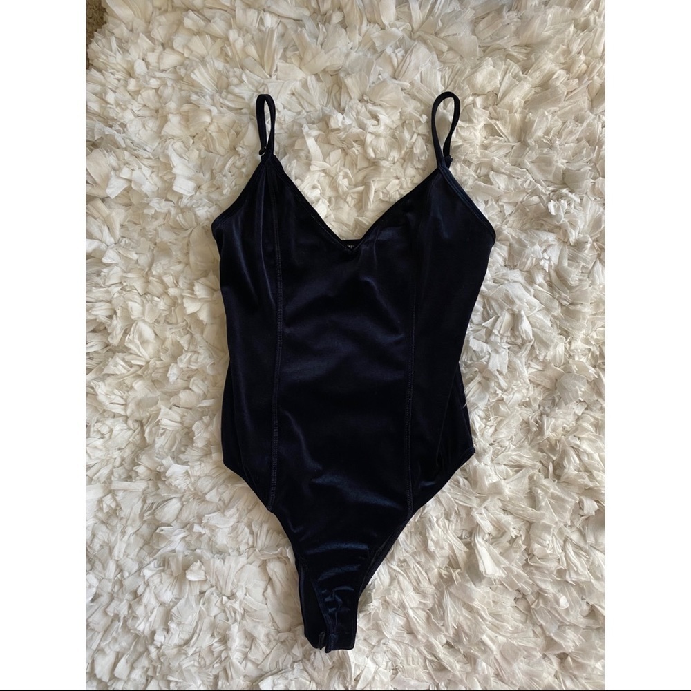 Forever 21 soft black bodysuit small